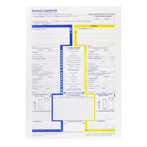 Baleseti Bejelentő Lap - 2 Példányos - A4 126207277 - WaliSec