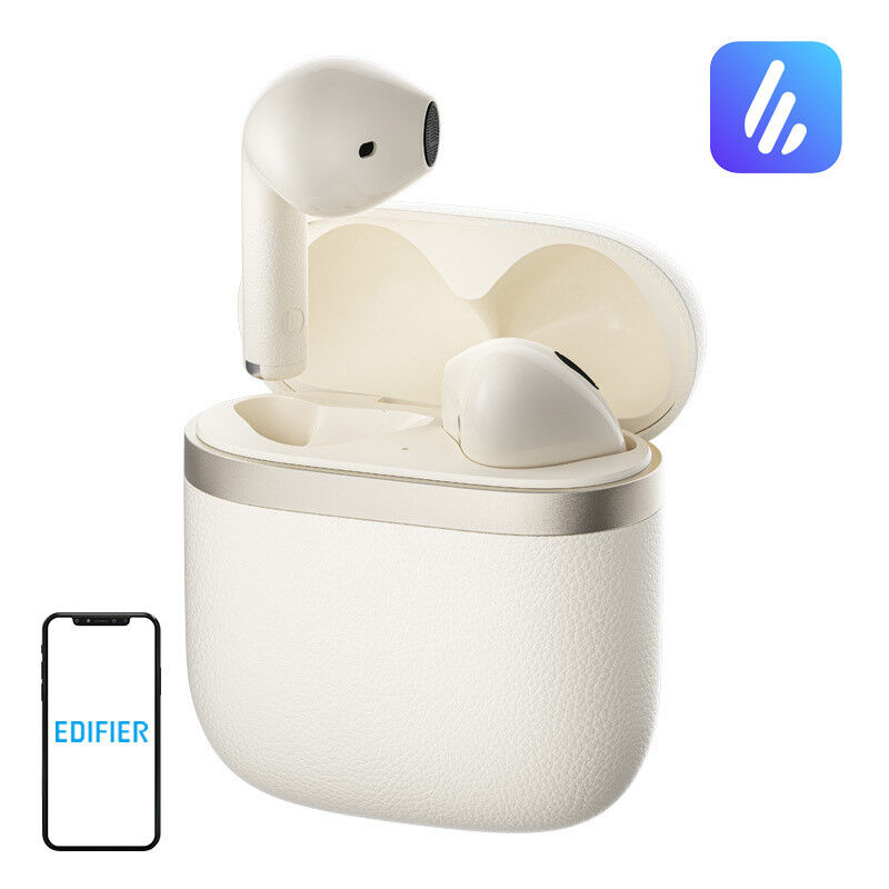 TWS Edifier W200T fejhallgató (bézs) (W200T ivory)