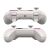 GameSir T4n white wireless gaming controller, top and bottom view