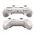 GameSir T4n white wireless gaming controller, top and side view