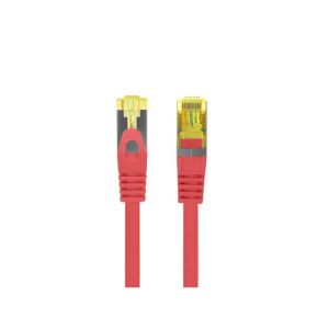 Patchcord cat.6a S/FTP LSZH CU 0,5m červený fluke 125756023 - Patch káble