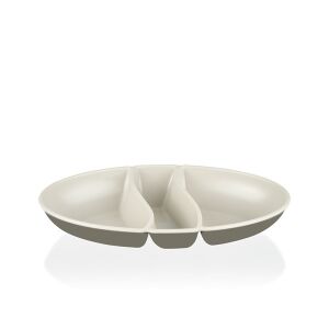 IRIS L-00517 kétszínű snack tál, zöld - Tál