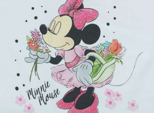 Disney hosszú ujjú Rugdalózó - Minnie Mouse #fehér-zöld - 56-os méret 30483777
