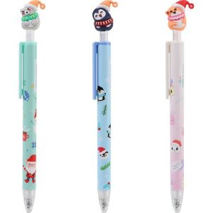 Nebulo Karácsonyi sapkás állatok nyomógombos golyóstoll (DTG-XMAS2-001) 126144345 - Nebulo