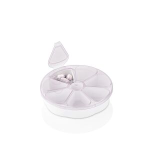 7 napos gyógyszeradagoló nyitott fedéllel és gyógyszerekkel - Otthoni betegápolás