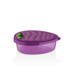 IRIS Szeder 800ml Tároló Doboz - Lila Étel Tároló Szőlő Mintás Fedővel - Tárolódoboz & kosár