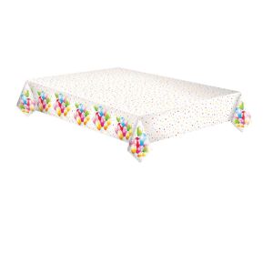 IRIS Daisy Papiertischdecke mit Ballondesign, 120x180 cm - Tischdecken