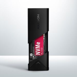 Pocket Axagon AXAGON EEM2-UB2, USB-C 10 Gbit/s — M.2 NVMe SSD ARROW-Box, schwarz 138438102 - AXAGON
