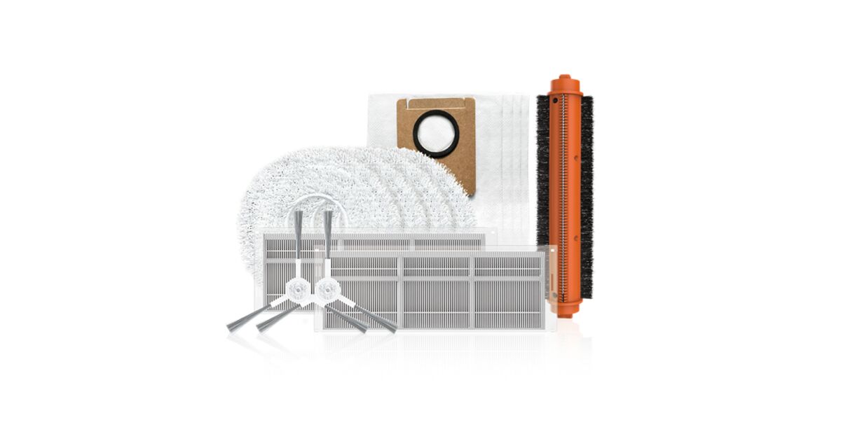 EZVIZ RS20 Pro docking robot vacuum cleaner factory accessory kit, 1 pcs. rolling brush and 1 pcs. HEPA filter, 4 dust bags (CS-RA-KIT12) 120756251