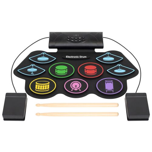 Home HRD1 Roll Up Drum Set with 7 Rhythms and 10 Demo Songs