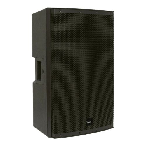 SAL PAP43BT Professional Speaker, 1200W, Black, angled view