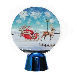 Świąteczna dekoracja LED z saniami Świętego Mikołaja, 9cm - Lightshine, Dekoracja świąteczna na zewnątrz, Ozdoby choinkowe, Dekoracja świąteczna i Kostium Świętego Mikołaja