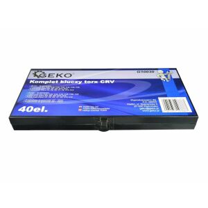 Geko G10030 40 darabos Torx bit készlet fém dobozban - Dugókulcs