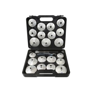 GEKO olajszűrő kulcs készlet, 23 db, alumínium, tokban - Geko