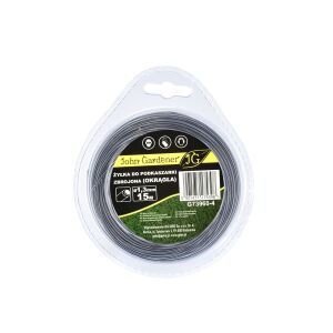 Megerősített kerek trimmer huzal, 1,3 mm x 15 m, John Gardener G73960-4