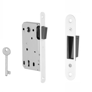 Zamek magnetyczny Biały 50/90mm BB normalny otwór na klucz 114207930 - Aprile