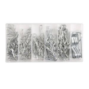 Hogert 150-teiliges Splintsortiment in transparenter Kunststoff-Organizerbox - Hogert