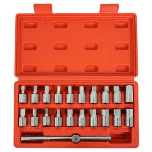 Комплект ключове за пробка за източване на масло Verke V86215, 21 части - Набор от инструменти