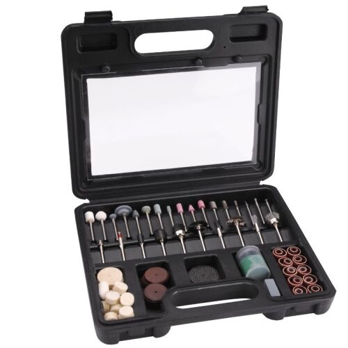 Set 100 accesorii pentru scule rotative Extol în cutie de transport