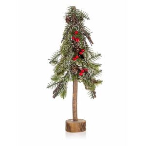 Brad de Craciun 40 cm, verde si rosu 114209703 - Crăciun