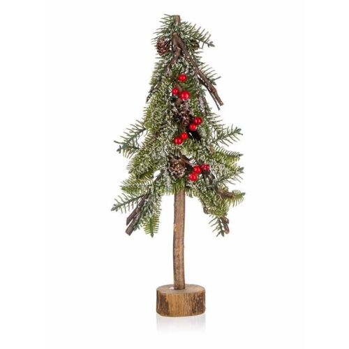 Vianočný stromček 40 cm, zelený a červený 114209703