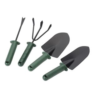 Set 4 Unelte de Gradina KipHome, pentru Plantare Prelucrare Sol si Ingrijire Plante, Material PVC si cardboard, 25 x 8.5 cm, verde 114210559 - Unelte de plantare
