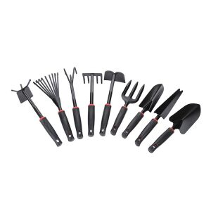 Set 9 Unelte de Gradina KipHome, pentru Plantare Prelucrare Sol si Ingrijire Plante, Material PVC si cardboard, 25 x 14.5 cm, negru 114210549 - Unelte de plantare