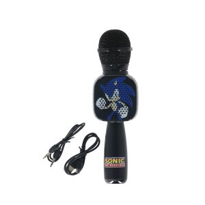 Microfon Karaoke Bluetooth Sonic The Hedgehog pentru copii - Microfoane