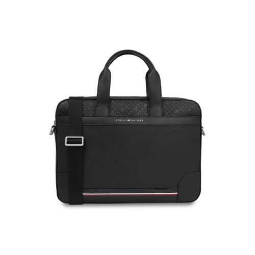 Tommy Hilfiger schwarze Laptoptasche mit Logomuster