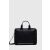 Tommy Hilfiger schwarze Laptoptasche mit Logomuster und verstellbarem Riemen