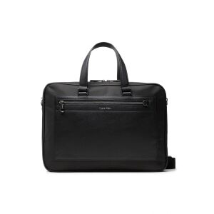 Torba na laptopa Calvin Klein Classic Repreve, czarna, widok z przodu - Calvin Klein
