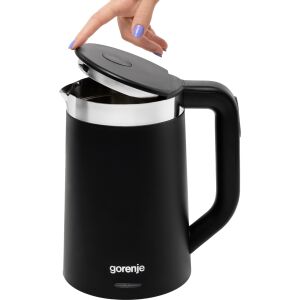 Gorenje K17TRDW fekete vízforraló nyitott fedéllel - Vízforraló, Kenyérpirító, Szendvicssütő és Asztali grillsütő
