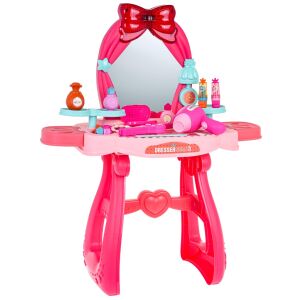 Gyermek sminkasztal rózsaszín színben tartozékokkal