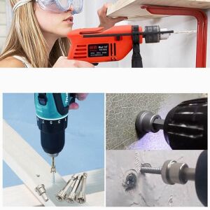 Mágneses csavar rögzítő készlet, Mágneses bitfej (5 db) 25 mm hosszúságú bitfejekkel szereléshez 136039803 - Fúrók és csavarozó kiegészítő