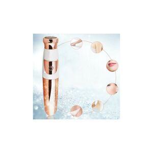 Elektrischer Gesichtshaarentferner mit LED-Licht, kabellos, wiederaufladbar, für Frauen, Roségold - Haarentfernung & Rasur