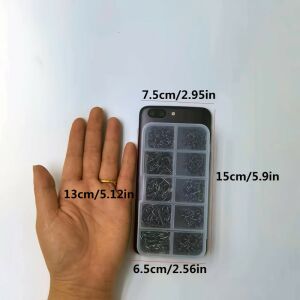 100 cârlige de pescuit de dimensiuni mixte 114213261 - Cârlige de pescuit