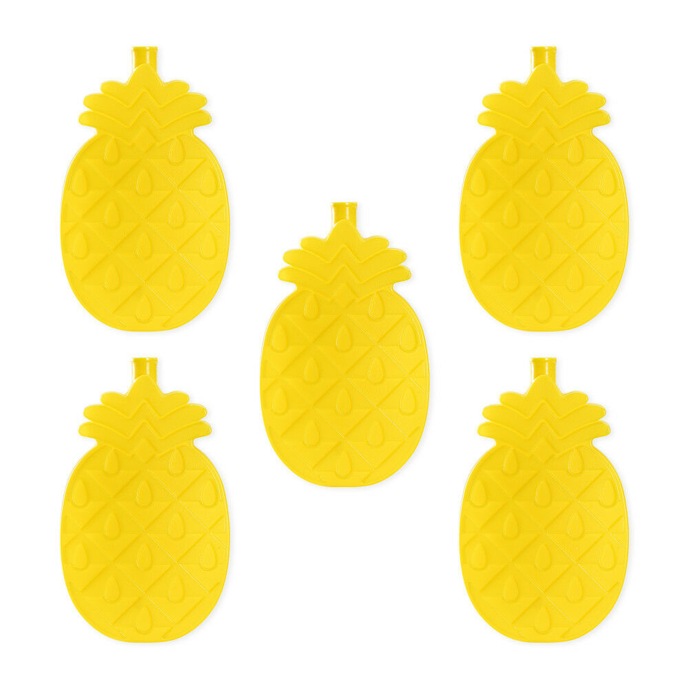 Sada 5 chladiacich podložiek Navaris do chladiacej tašky, opakovane použiteľné, ananásová, 48099.03