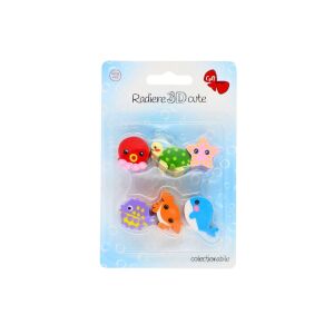 Комплект от 6 колекционерски 3D гумички за бозайници