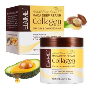 Masca Tratament Reparator Premium pentru Par Uscat si Deteriorat cu Esenta de Maca si Colagen, 220 ml 114215093 - Balsam de păr