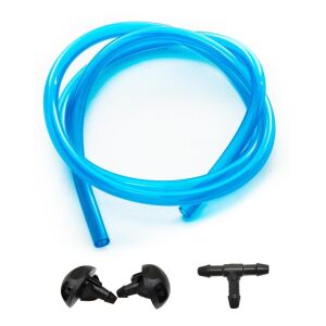 Univerzális készlet 2 szélvédőmosó fúvókával \"függöny\" típusú + tégely + tömlő, hossz 175 cm