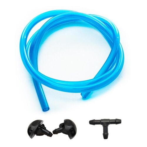 Univerzális készlet 2 szélvédőmosó fúvókával \"függöny\" típusú + tégely + tömlő, hossz 175 cm 115937554