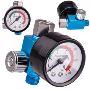 Mini regulátor tlaku pre maliarske pištole 1/4" Sicopro Air Green MF-07 114216144