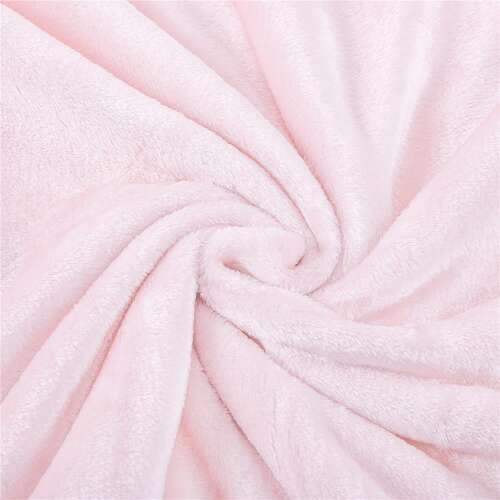 Pomponos plüss ágytakaró, 200x220 cm, rózsaszín 47792962