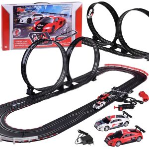 Elektrická rally pretekárska dráha Audi so sadou dvoch áut a balením - Autá a vozidlá