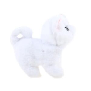 Psotek Jucărie Interactivă de Pluș Alb Pisicuță - Vedere laterală - Plușuri interactive