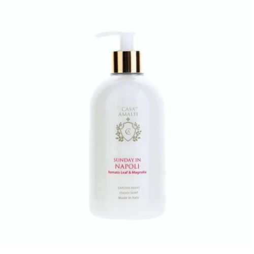 Casa Amalfi folyékony kézi szappan, vasárnap Nápolyban, paradicsom és magnólia levelek jegyei, shea vajat és jojobaolajat tartalmaz, vegán, természetes összetevők, 500 ml 114218080