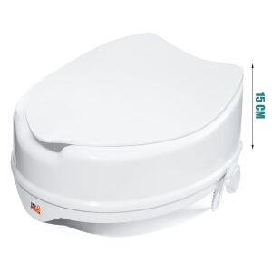 Linomag® WC-lift cu capac, 15 cm înălțime, sistem de fixare reglabil pentru toaletă, alb - Capace de toaleta/WC
