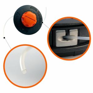 Strend Pro Tartalék fej szegélynyíróhoz, 3 mm-es nylon menettel 114316088 - Fűkasza damilfej