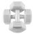 Top view of Springos 4kg hand weights, dumbbell set