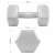 Springos 2x4kg grey dumbbell set, dimensions of the product